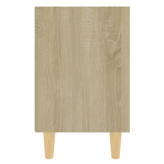 Nachtkastjes 2 st met houten poten 40x30x50 cm sonoma eiken MeubelReus