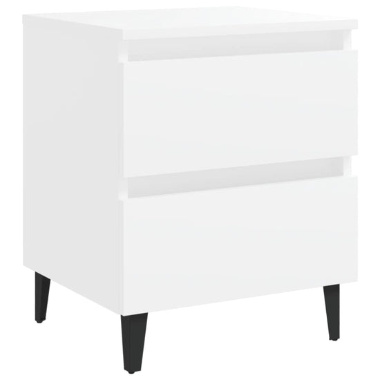 Nachtkastjes 2 st 40x35x50 cm bewerkt hout wit MeubelReus