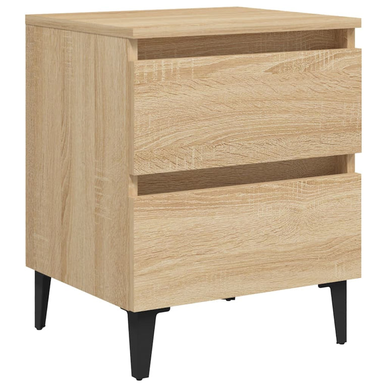 Nachtkastjes 2 st 40x35x50 cm spaanplaat sonoma eikenkleurig MeubelReus