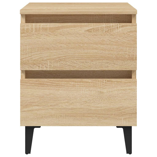 Nachtkastjes 2 st 40x35x50 cm spaanplaat sonoma eikenkleurig MeubelReus