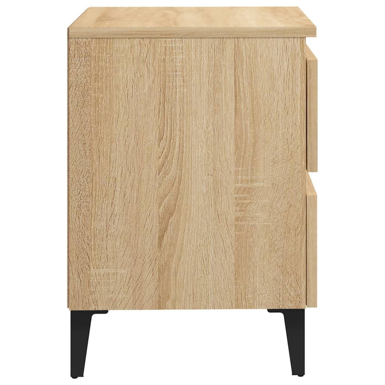 Nachtkastjes 2 st 40x35x50 cm spaanplaat sonoma eikenkleurig MeubelReus
