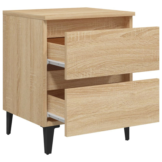 Nachtkastjes 2 st 40x35x50 cm spaanplaat sonoma eikenkleurig MeubelReus