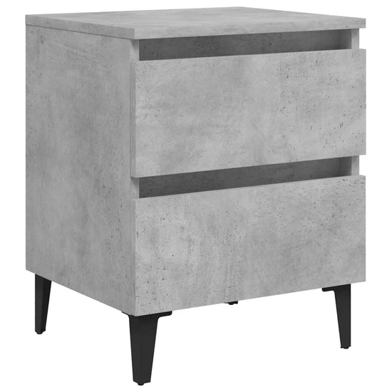 Nachtkastjes 2 st 40x35x50 cm spaanplaat betongrijs MeubelReus