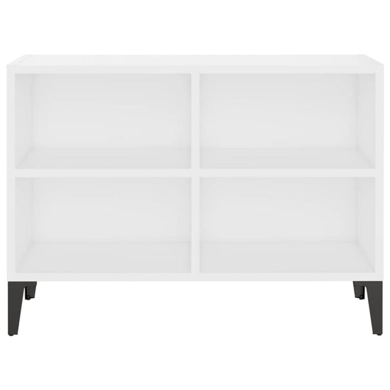 Tv-meubel met metalen poten 69,5x30x50 cm wit MeubelReus