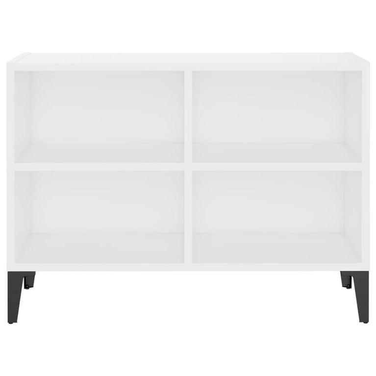 Tv-meubel met metalen poten 69,5x30x50 cm wit MeubelReus