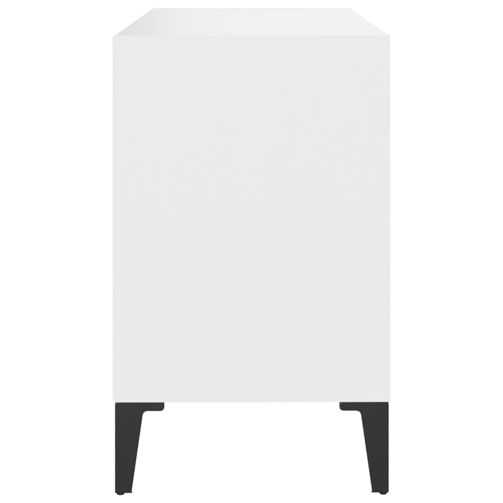 Tv-meubel met metalen poten 69,5x30x50 cm wit MeubelReus