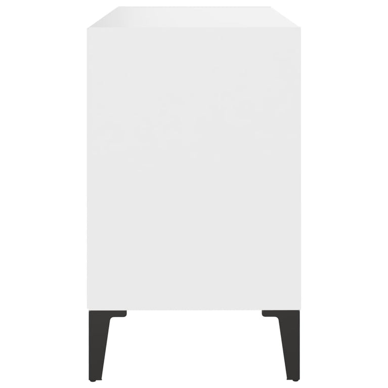 Tv-meubel met metalen poten 69,5x30x50 cm wit MeubelReus