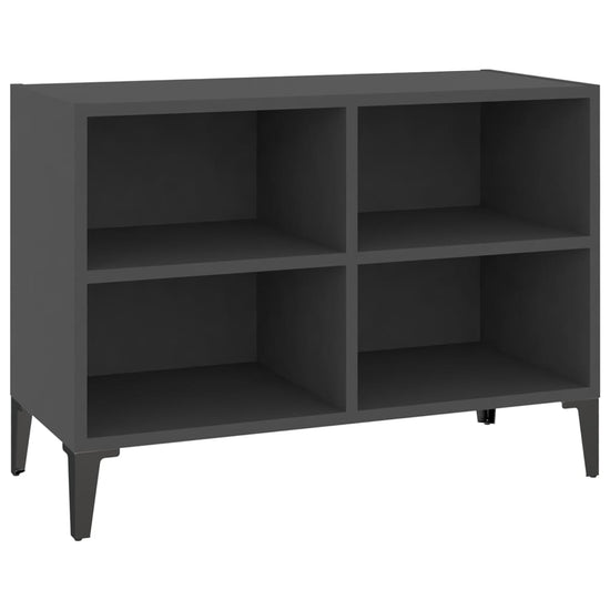Tv-meubel met metalen poten 69,5x30x50 cm grijs MeubelReus