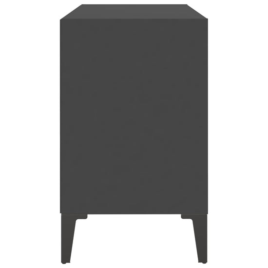 Tv-meubel met metalen poten 69,5x30x50 cm grijs MeubelReus