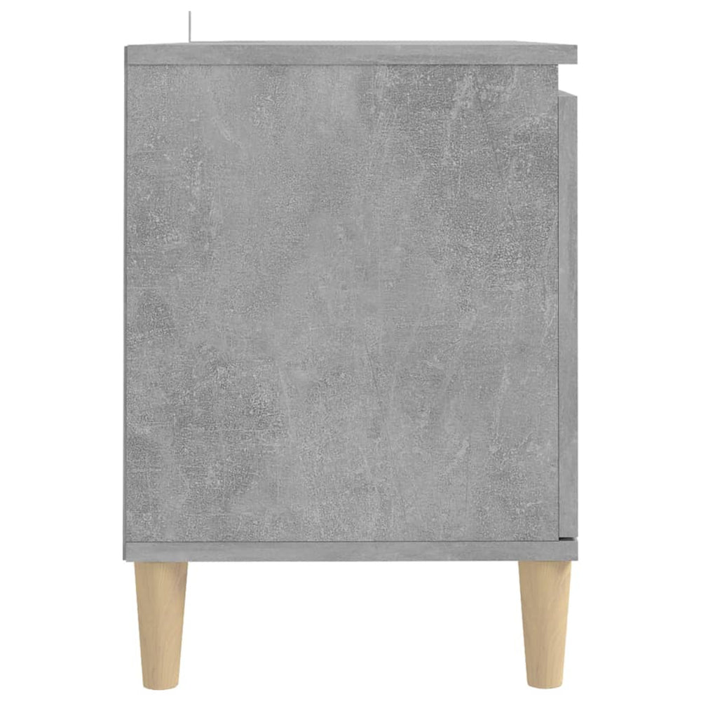 Tv-meubel met massief houten poten 103,5x35x50 cm betongrijs MeubelReus