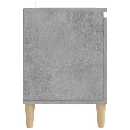 Tv-meubel met massief houten poten 103,5x35x50 cm betongrijs MeubelReus
