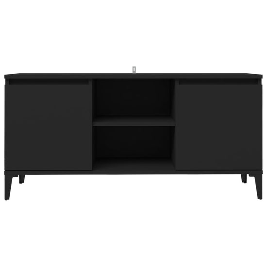 Tv-meubel met metalen poten 103,5x35x50 cm zwart MeubelReus