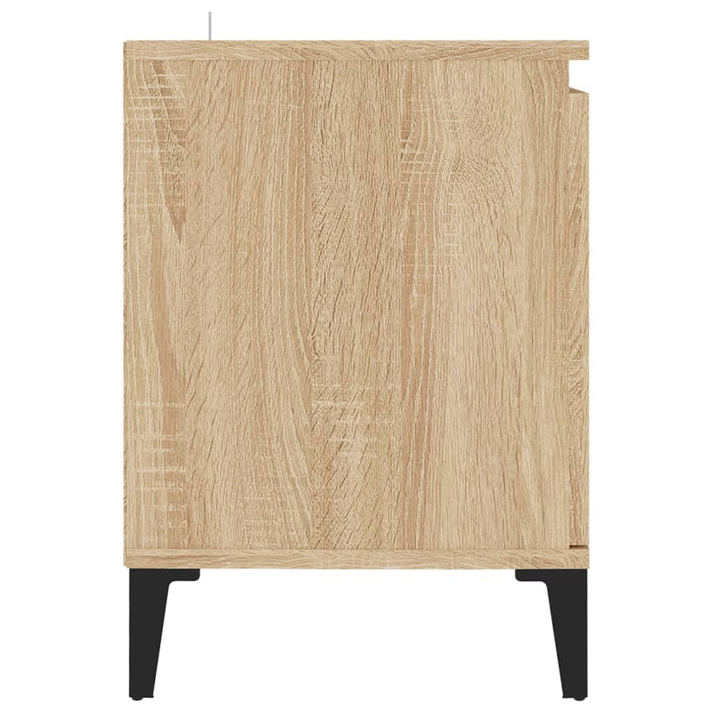 Tv-meubel met metalen poten 103,5x35x50 cm sonoma eikenkleurig MeubelReus