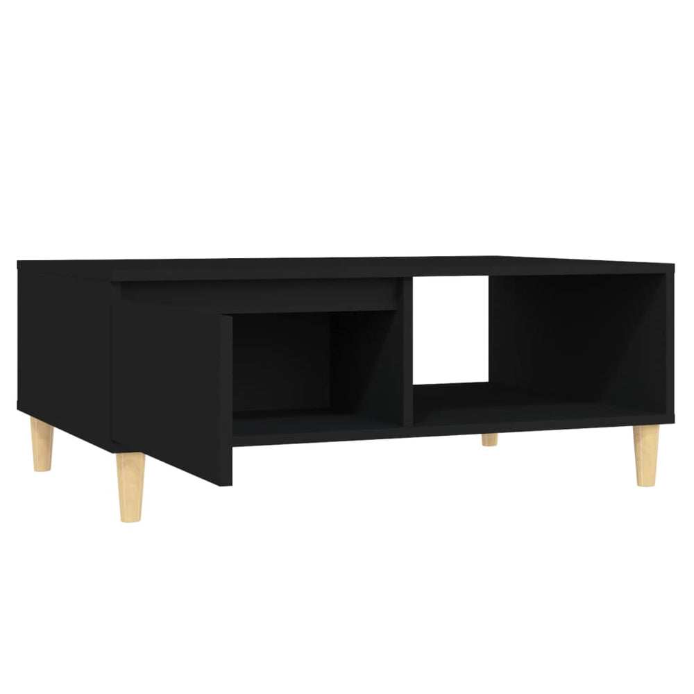 Salontafel 90x60x35 cm spaanplaat zwart MeubelReus