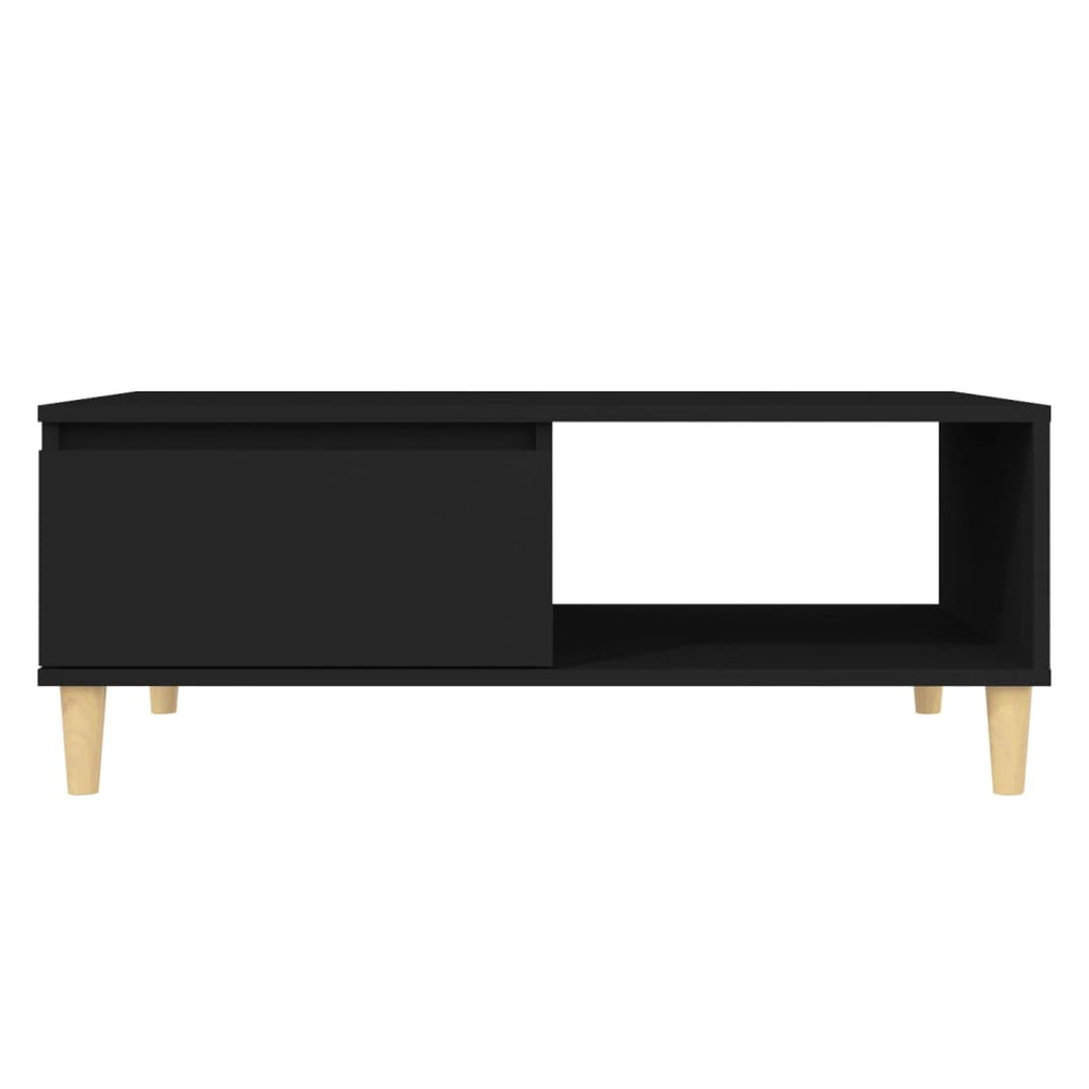 Salontafel 90x60x35 cm spaanplaat zwart MeubelReus