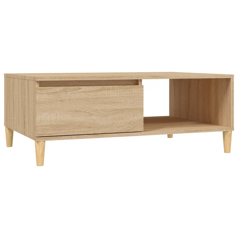 Salontafel 90x60x35 cm spaanplaat sonoma eikenkleurig MeubelReus