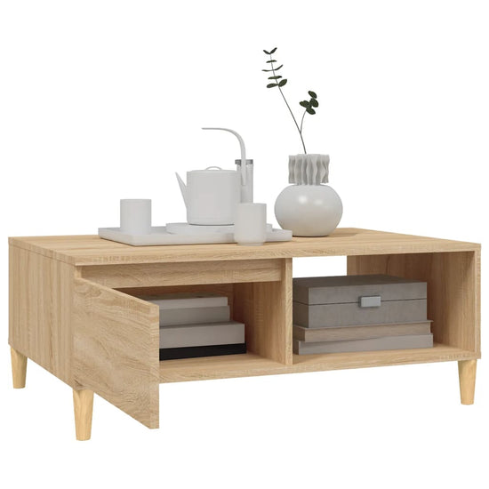 Salontafel 90x60x35 cm spaanplaat sonoma eikenkleurig MeubelReus