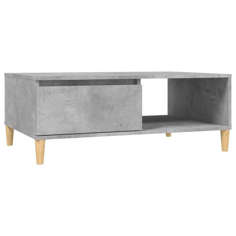 Salontafel 90x60x35 cm spaanplaat betongrijs MeubelReus