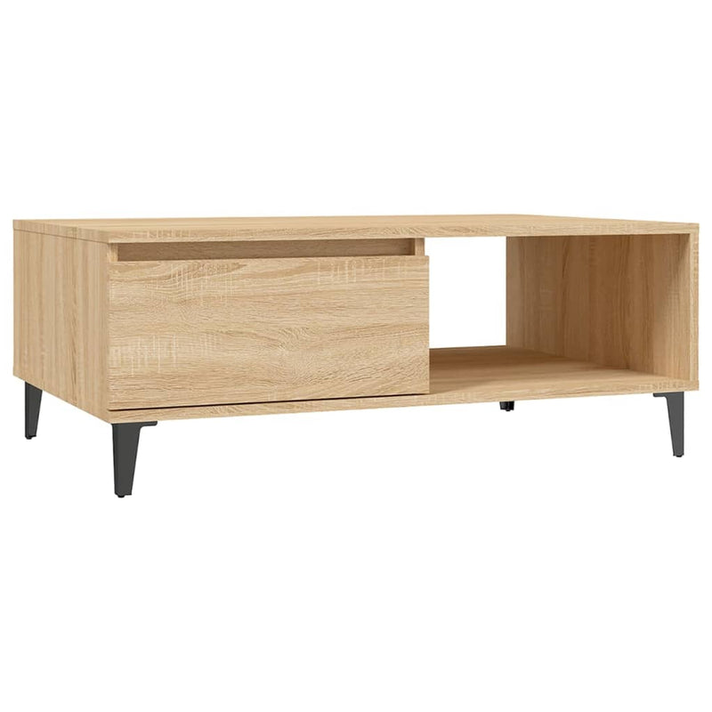 Salontafel 90x60x35 cm spaanplaat sonoma eikenkleurig MeubelReus