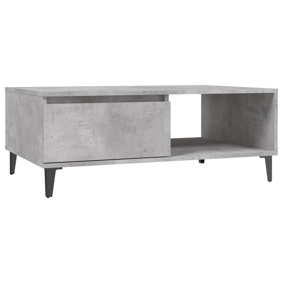 Salontafel 90x60x35 cm spaanplaat betongrijs MeubelReus
