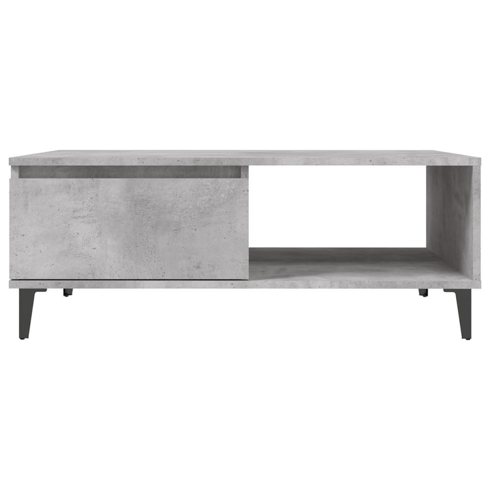 Salontafel 90x60x35 cm spaanplaat betongrijs MeubelReus