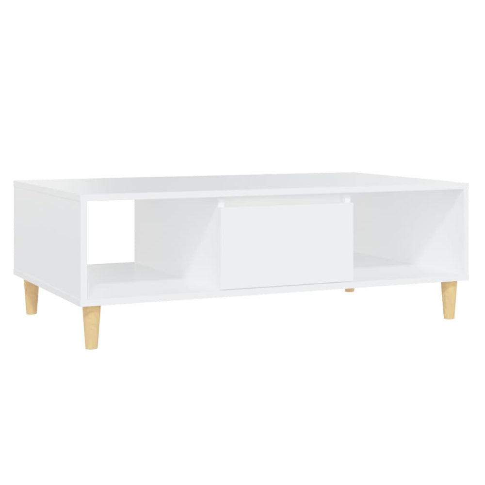Salontafel 103,5x60x35 cm spaanplaat wit MeubelReus