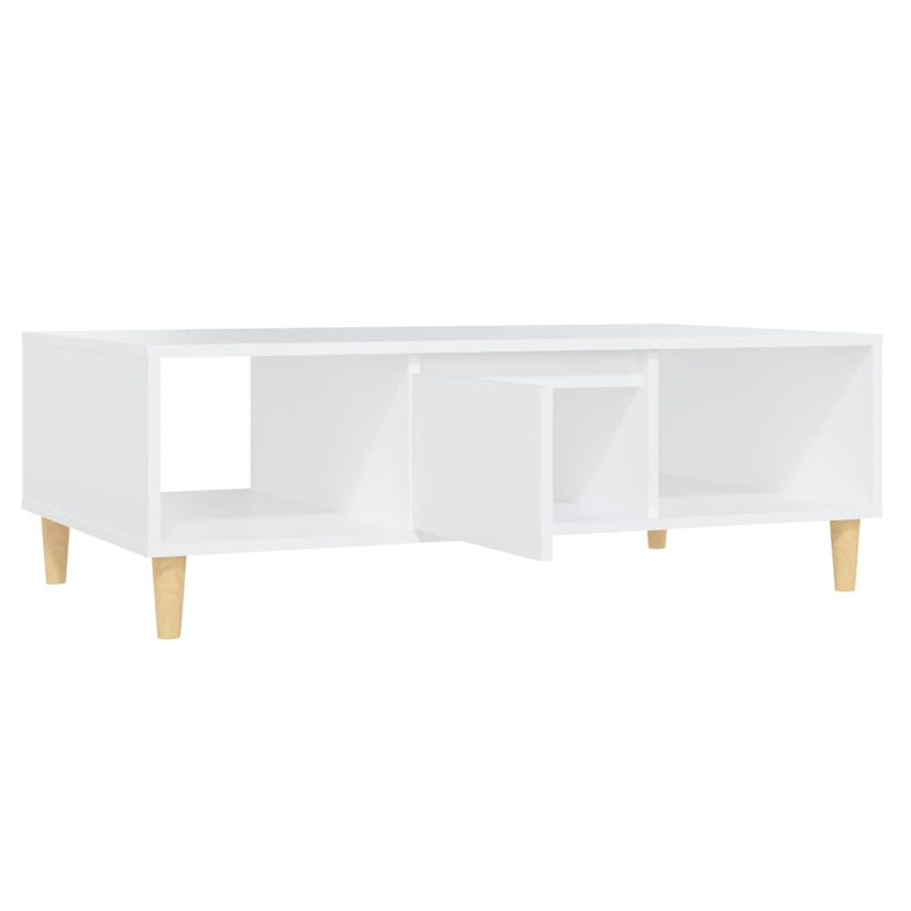 Salontafel 103,5x60x35 cm spaanplaat wit MeubelReus