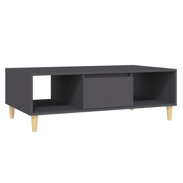 Salontafel 103,5x60x35 cm spaanplaat grijs MeubelReus