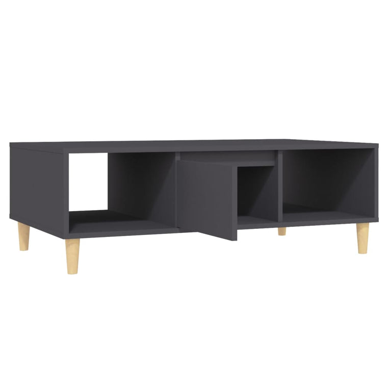 Salontafel 103,5x60x35 cm spaanplaat grijs MeubelReus