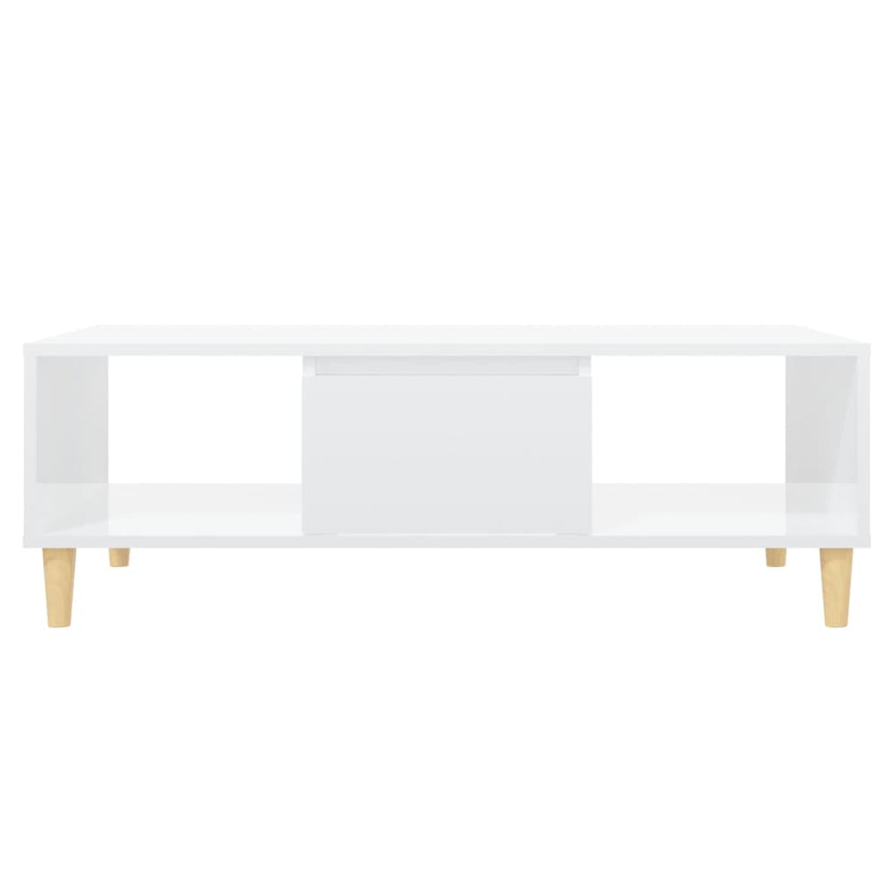 Salontafel 103,5x60x35 cm spaanplaat hoogglans wit MeubelReus