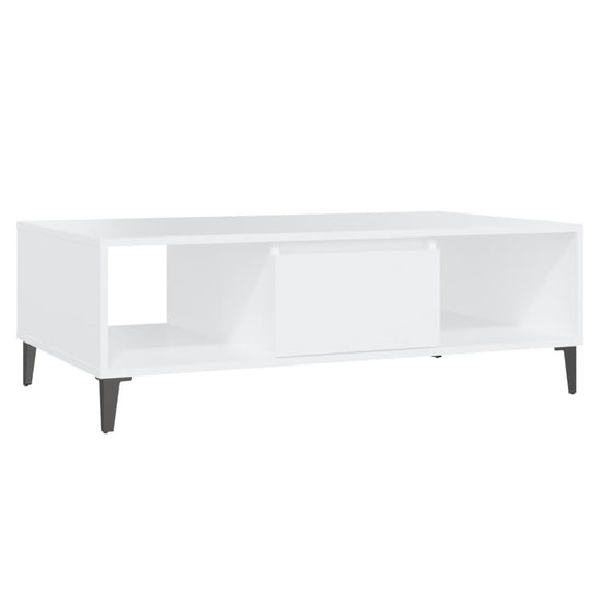 Salontafel 103,5x60x35 cm spaanplaat wit MeubelReus