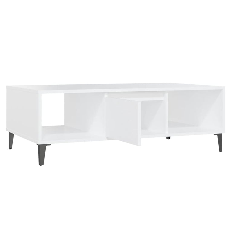 Salontafel 103,5x60x35 cm spaanplaat wit MeubelReus
