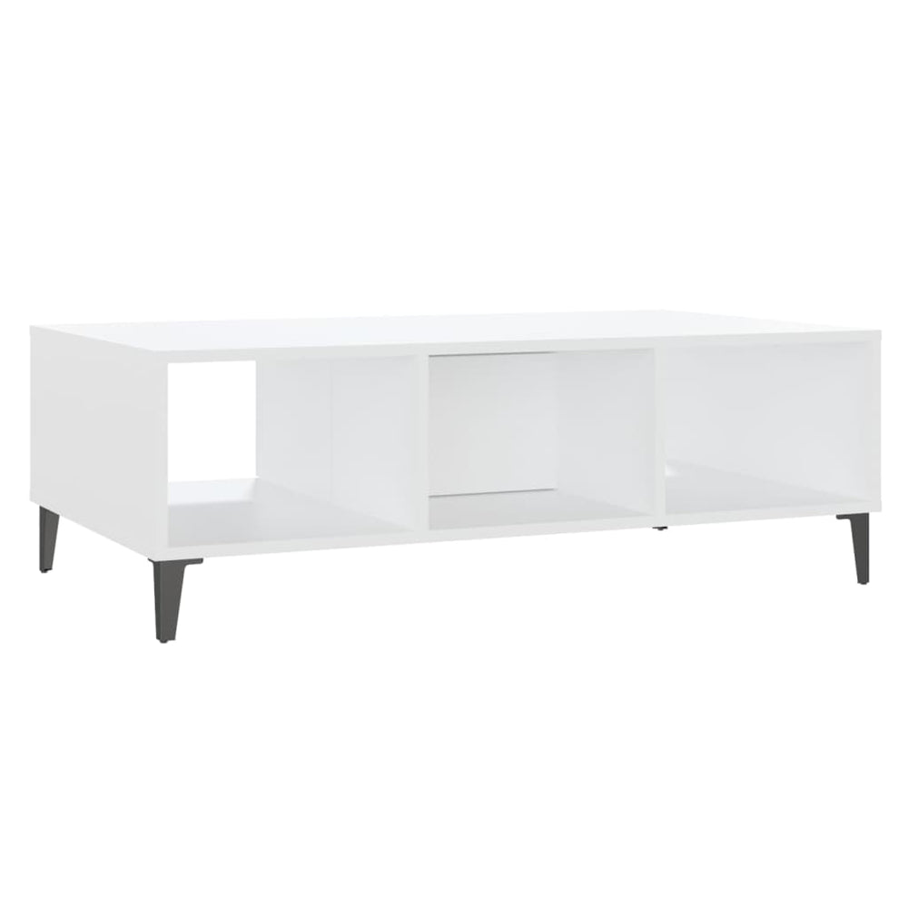 Salontafel 103,5x60x35 cm spaanplaat wit MeubelReus