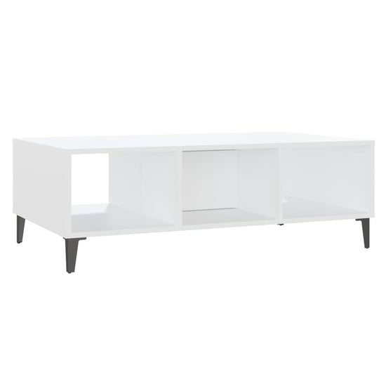 Salontafel 103,5x60x35 cm spaanplaat wit MeubelReus