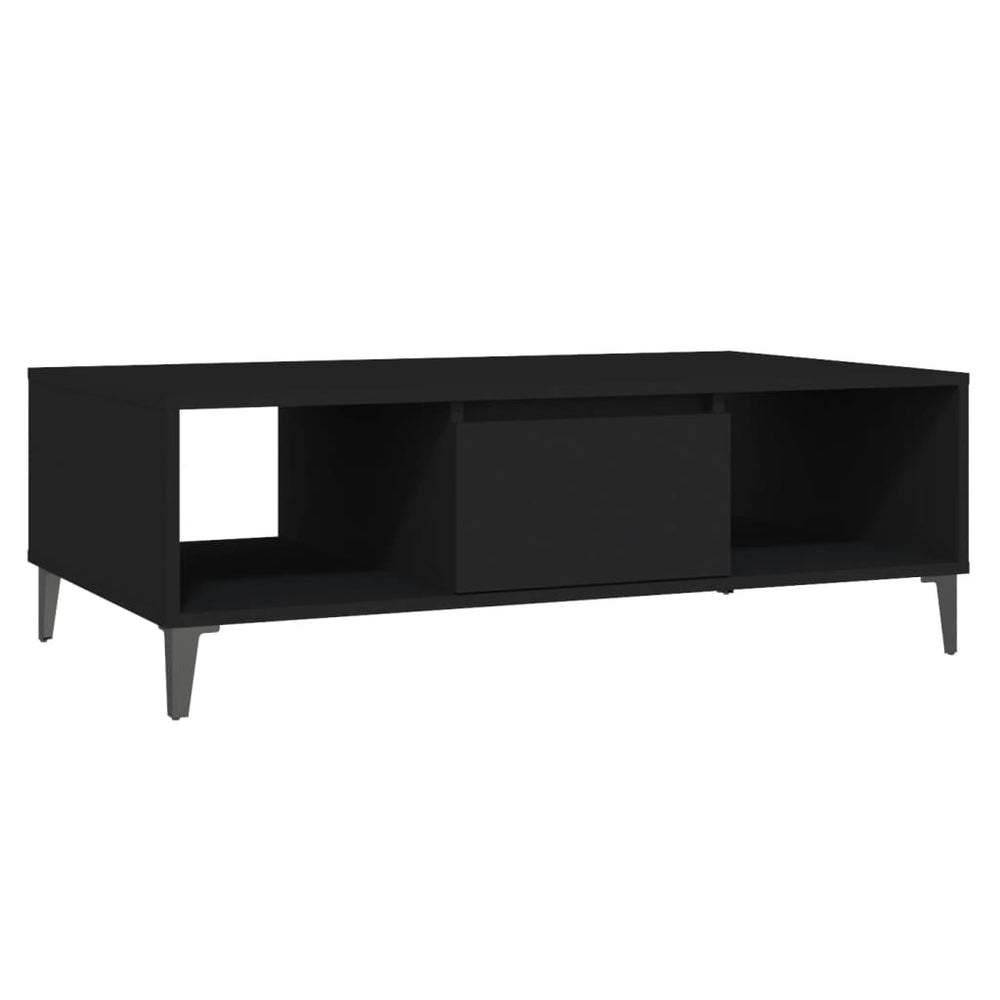 Salontafel 103,5x60x35 cm spaanplaat zwart MeubelReus