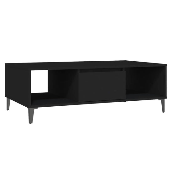 Salontafel 103,5x60x35 cm spaanplaat zwart MeubelReus