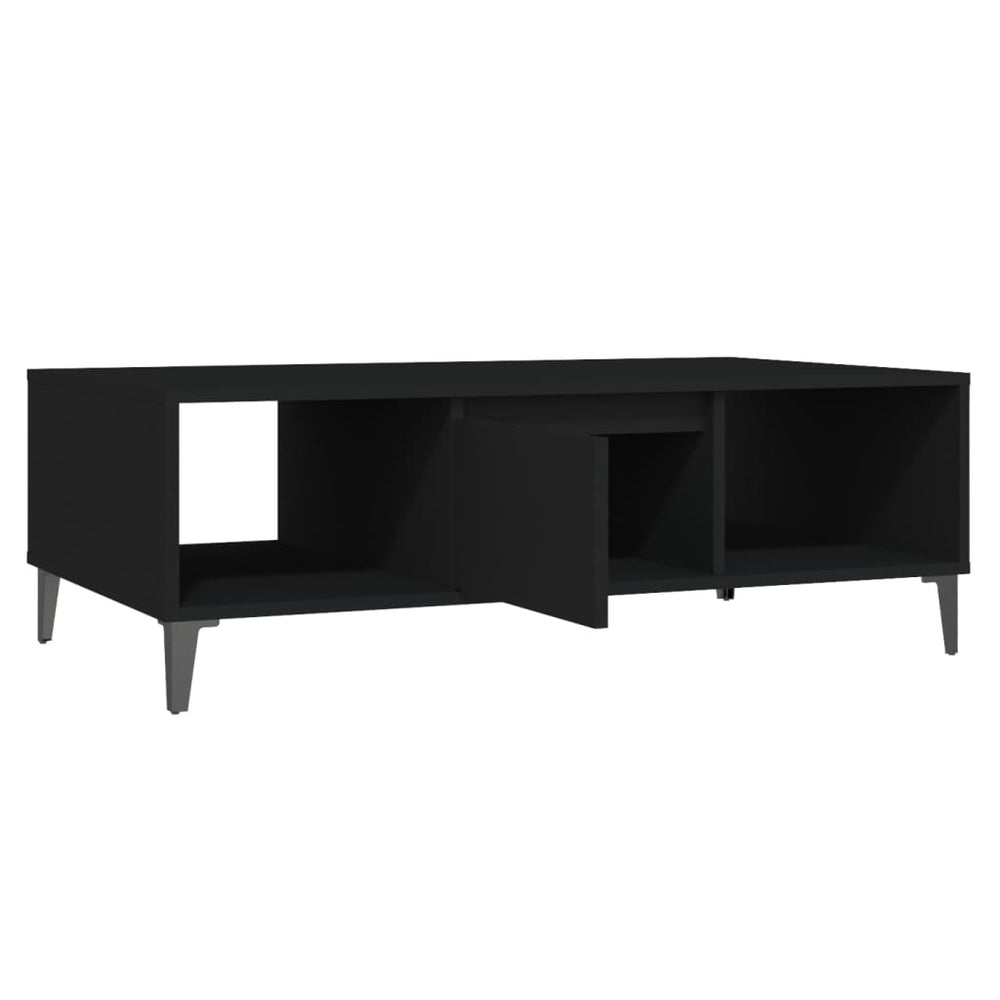 Salontafel 103,5x60x35 cm spaanplaat zwart MeubelReus