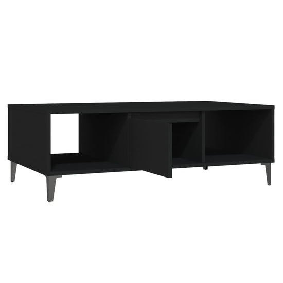 Salontafel 103,5x60x35 cm spaanplaat zwart MeubelReus