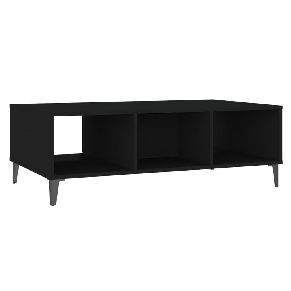 Salontafel 103,5x60x35 cm spaanplaat zwart MeubelReus