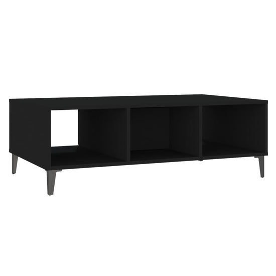 Salontafel 103,5x60x35 cm spaanplaat zwart MeubelReus