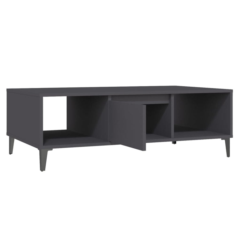 Salontafel 103,5x60x35 cm spaanplaat grijs MeubelReus