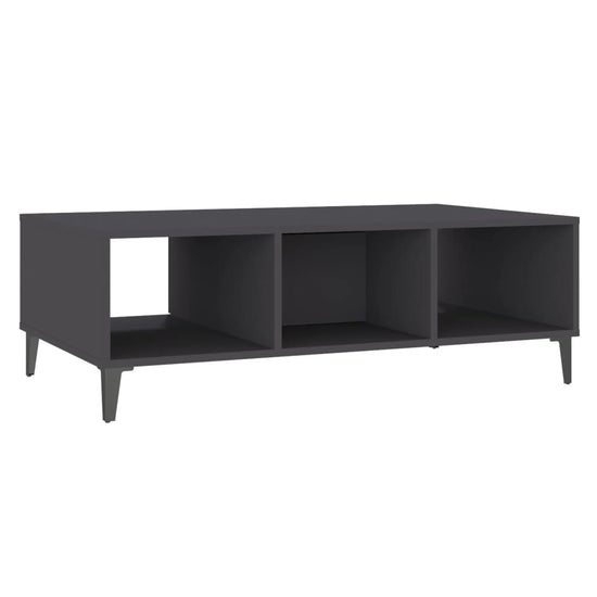 Salontafel 103,5x60x35 cm spaanplaat grijs MeubelReus