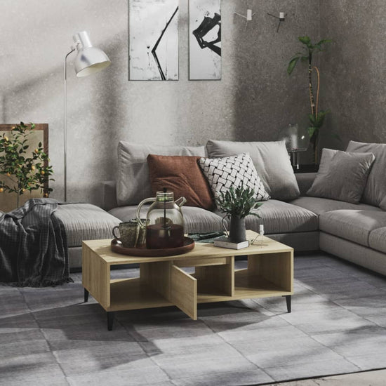 Salontafel 103,5x60x35 cm spaanplaat sonoma eikenkleurig MeubelReus