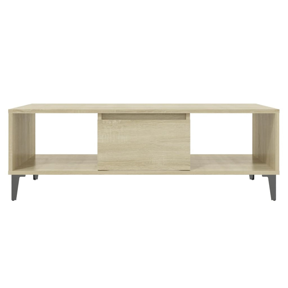 Salontafel 103,5x60x35 cm spaanplaat sonoma eikenkleurig MeubelReus