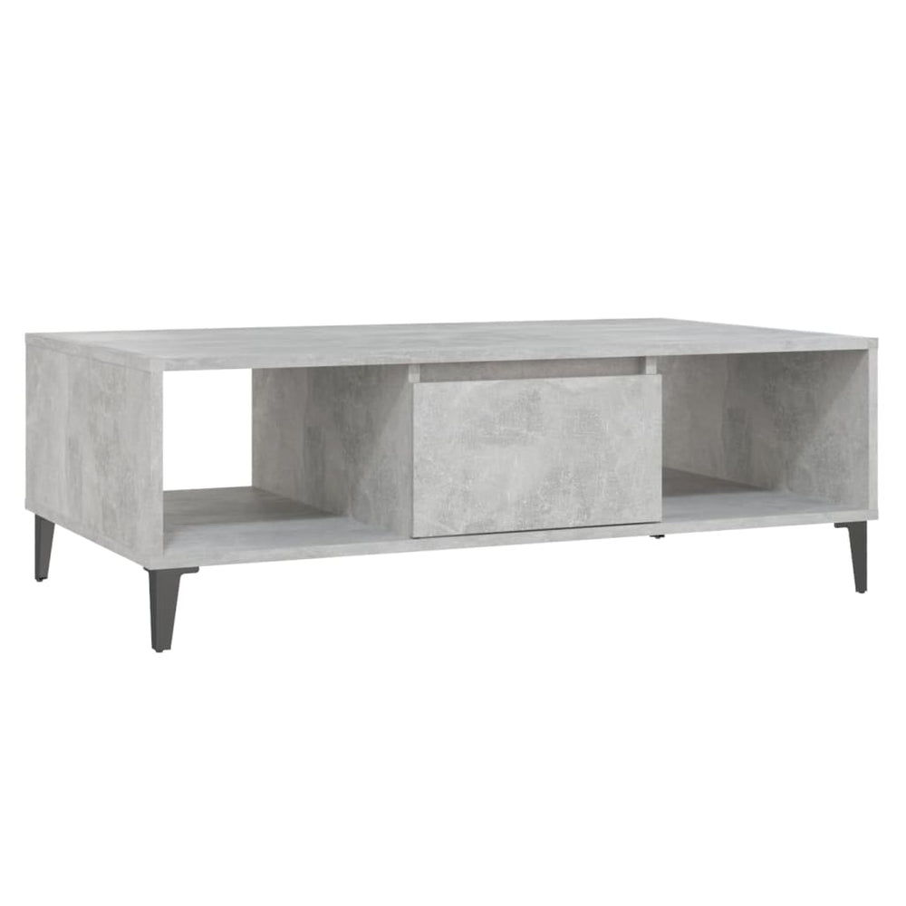 Salontafel 103,5x60x35 cm spaanplaat betongrijs MeubelReus