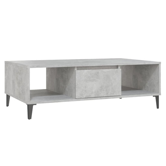 Salontafel 103,5x60x35 cm spaanplaat betongrijs MeubelReus