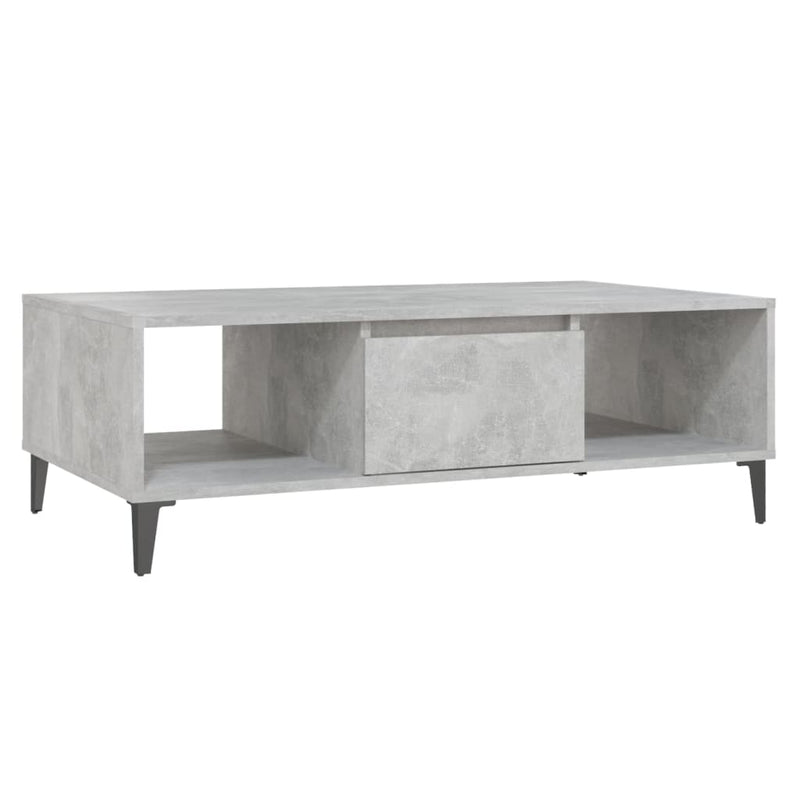 Salontafel 103,5x60x35 cm spaanplaat betongrijs MeubelReus