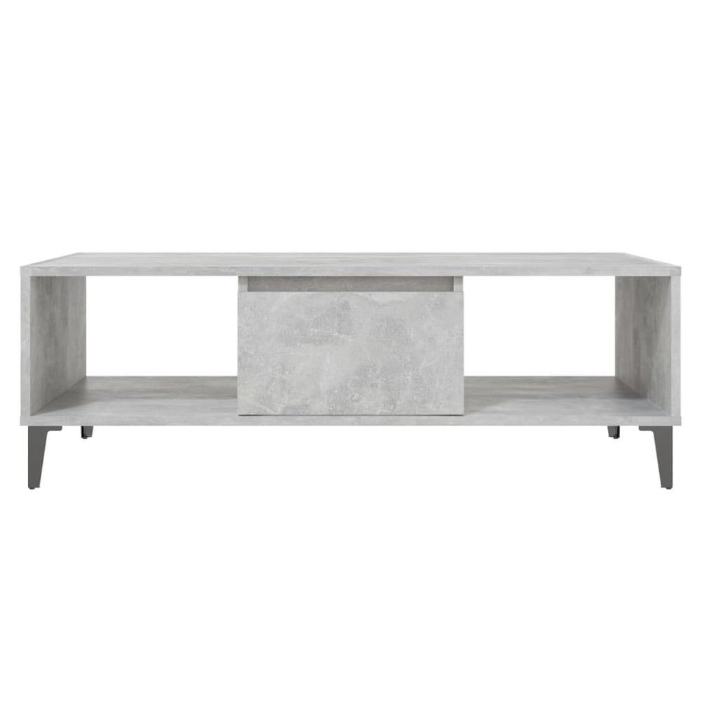 Salontafel 103,5x60x35 cm spaanplaat betongrijs MeubelReus