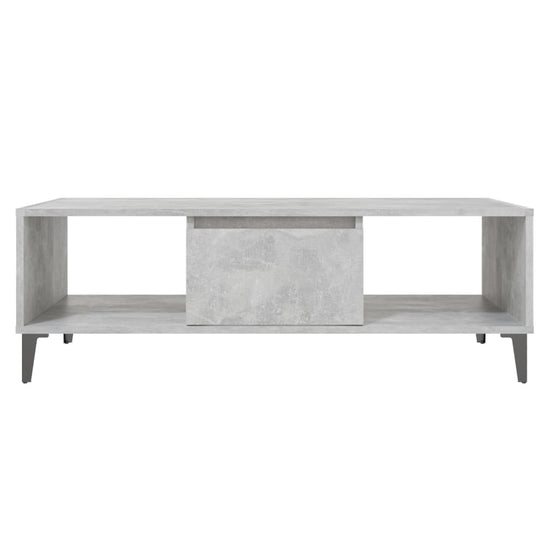 Salontafel 103,5x60x35 cm spaanplaat betongrijs MeubelReus