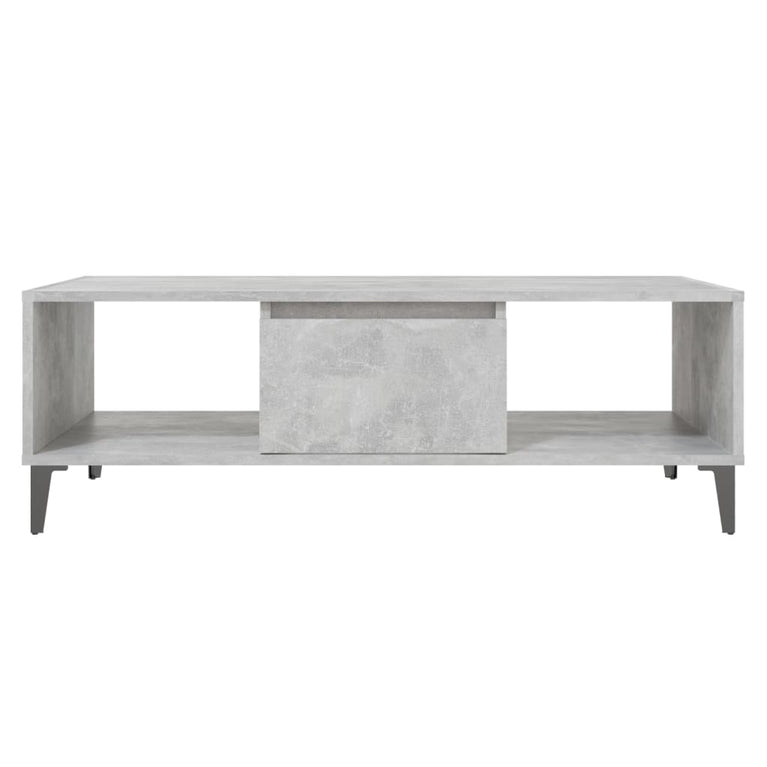 Salontafel 103,5x60x35 cm spaanplaat betongrijs MeubelReus